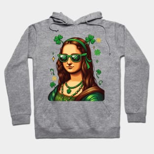 St Patricks Day Mona Lisa Hoodie